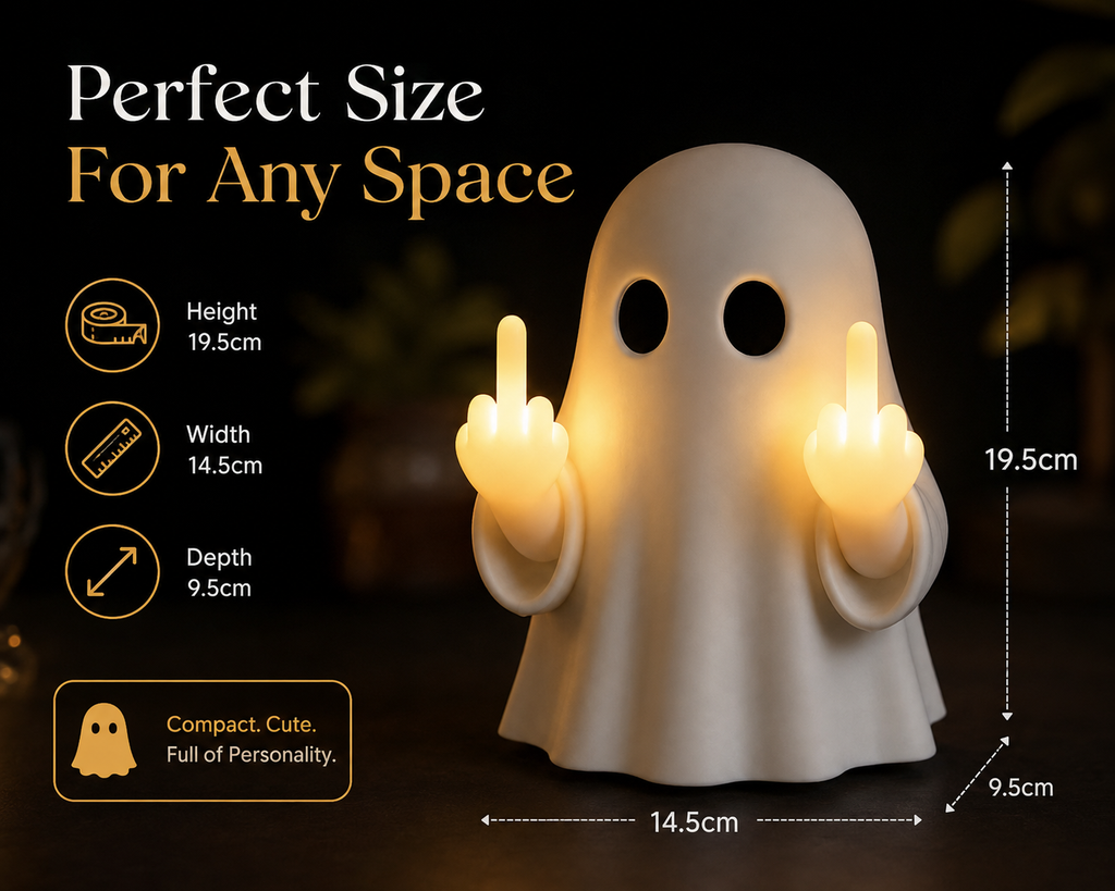 Cute Ghost Statue Holiday Creative Ghost Small Night Lamp