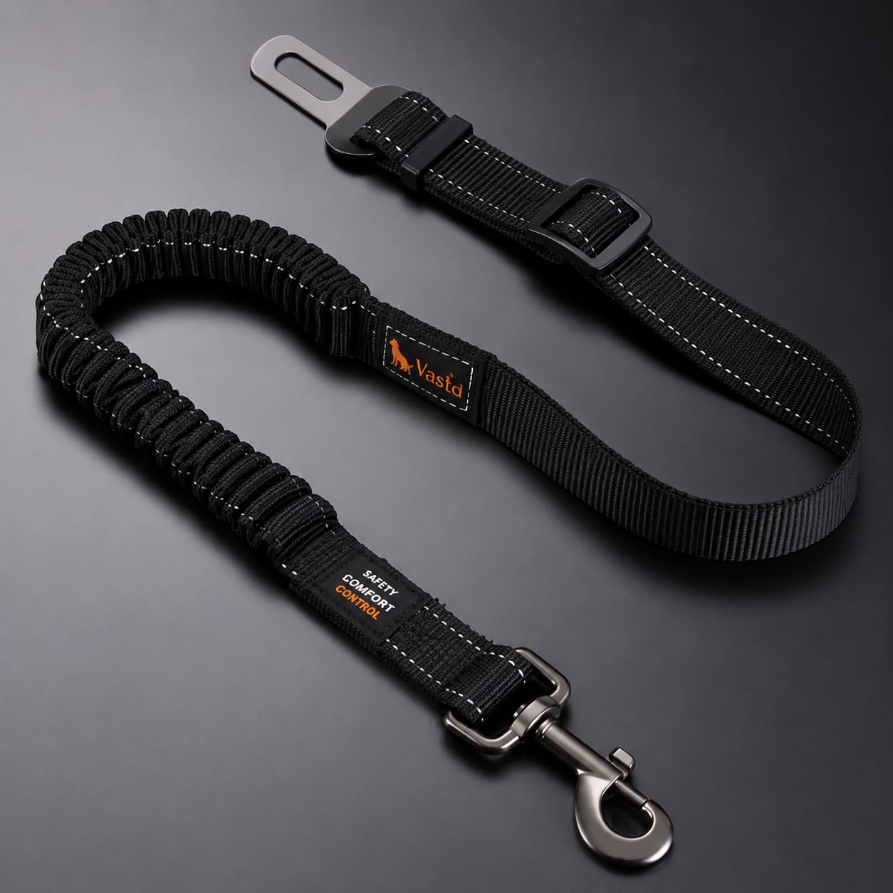 PawSecure™ Premium Adjustable Dog Car Seat Belt