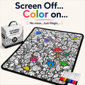 Reusable Washable Coloring Blanket