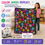 Reusable Washable Coloring Blanket
