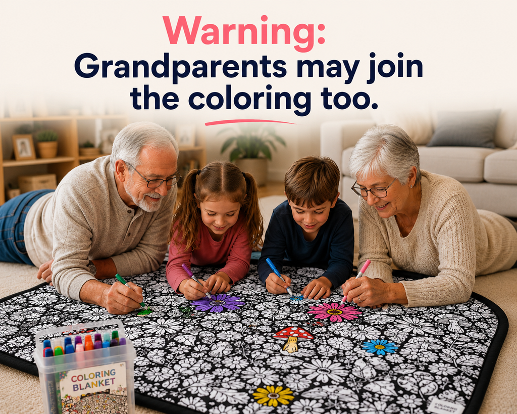 Reusable Washable Coloring Blanket