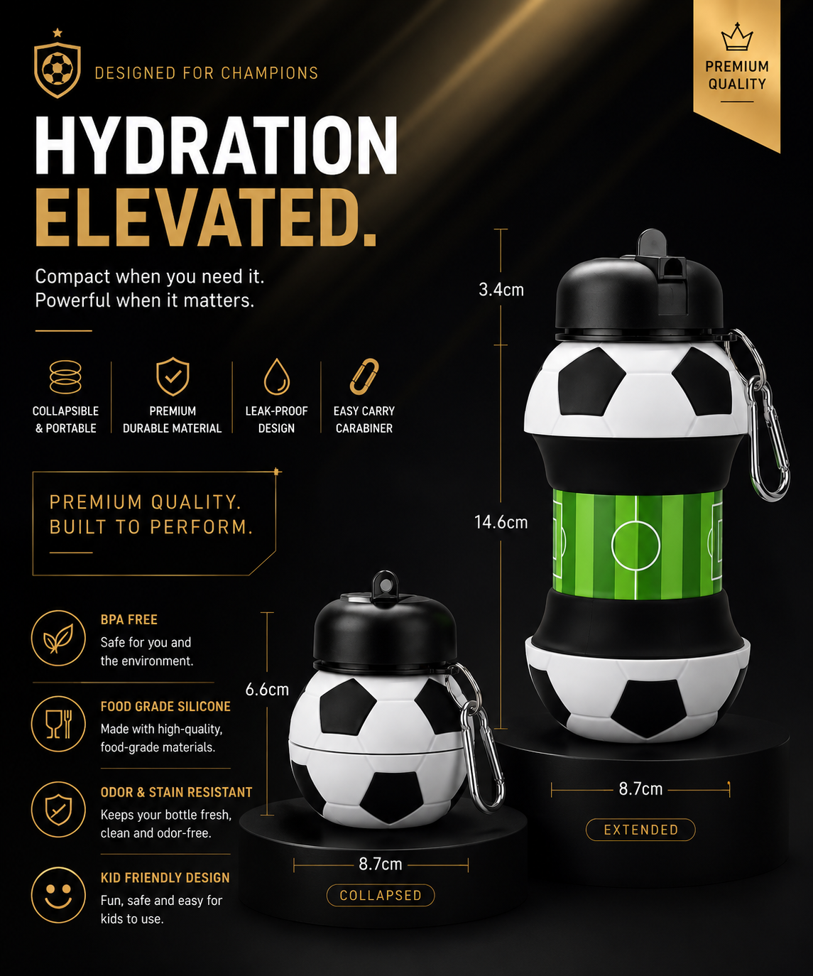 Champion Series™ Premium Football Bottle