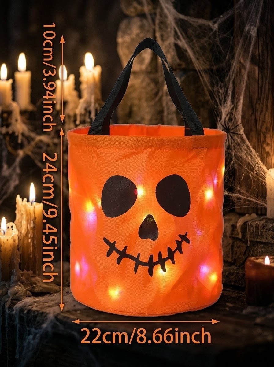 GlowTreat™ Halloween LED Bag 🎃