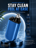 EdgeCare™ Premium Electric Nose Hair Trimmer | Safe, Silent & Washable Design